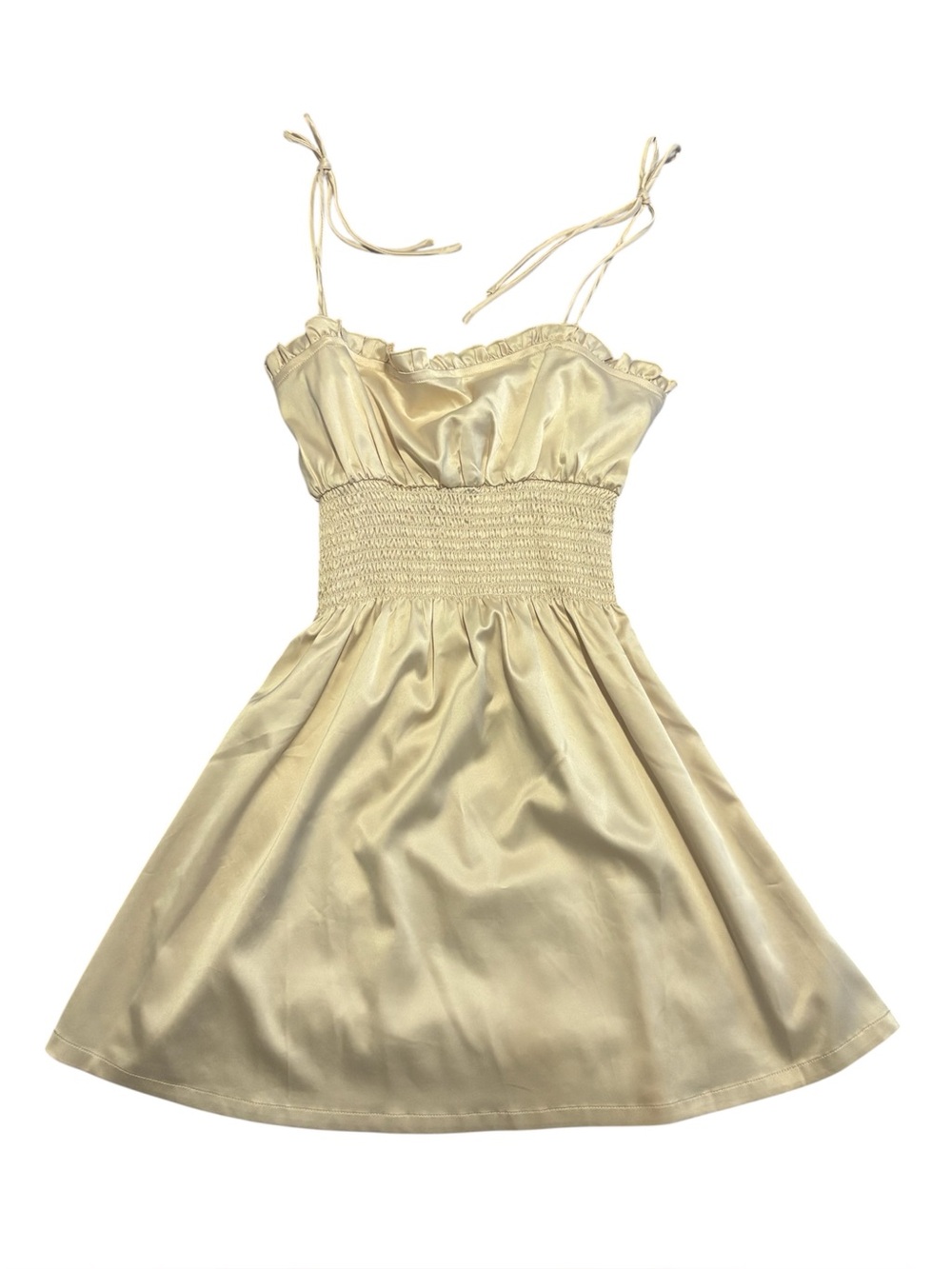 437 Paloma Satin Silk Babydoll Dress